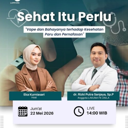 dr. Rizki Putra Sanjaya, Sp.P Edukasi Bahaya Vape bagi Kesehatan Paru melalui Program “Sehat Itu Perlu” di TVRI Lampung