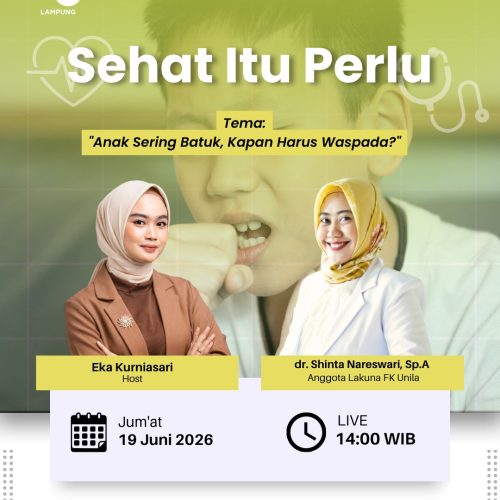 dr. Shinta Nareswari, Sp.A Edukasi Masyarakat tentang Batuk pada Anak melalui Program “Sehat Itu Perlu” TVRI Lampung